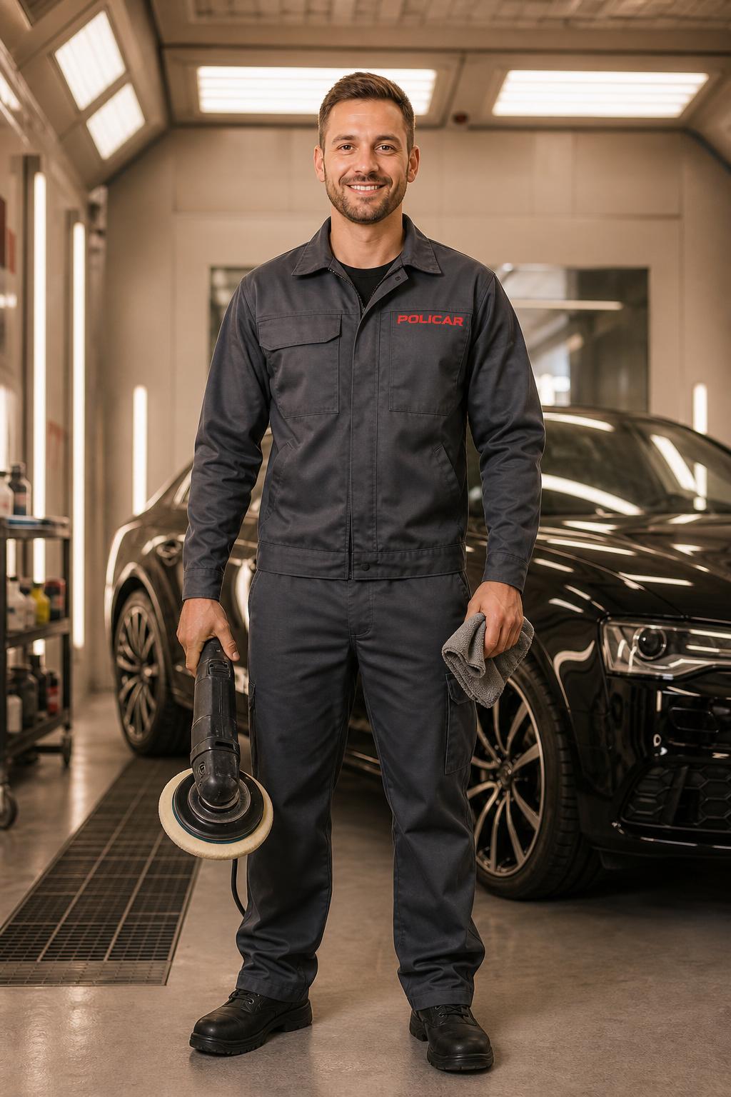 Equipe técnica Policar — pintura automotiva profissional